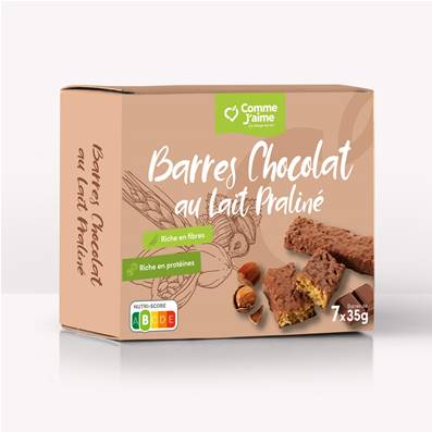 Tavolette di cioccolato al latte pralinate