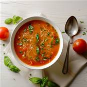 5 Zuppe Pomodoro, Basilico e Vermicelli