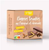 Barrette al caramello e mandorle