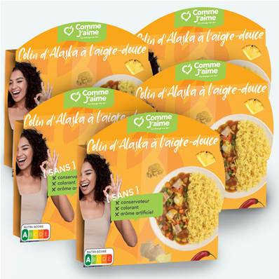 Box 5 NASELLO DELL' ALASKA IN AGRODOLCE CON RISO